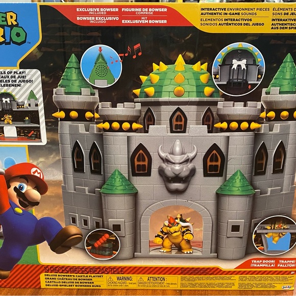 Toys New Super Mario Deluxe Bowsers Castle Playset Poshmark